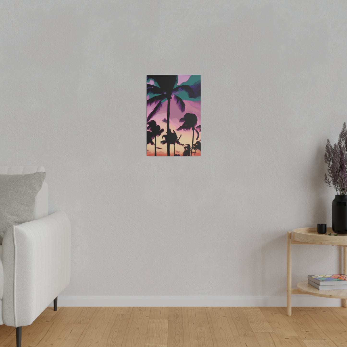 3258K - Miami Beach Sunset Painting Print | Miami | Beach | Sunset | Poster | Home Decor | Wall Art | Canvas