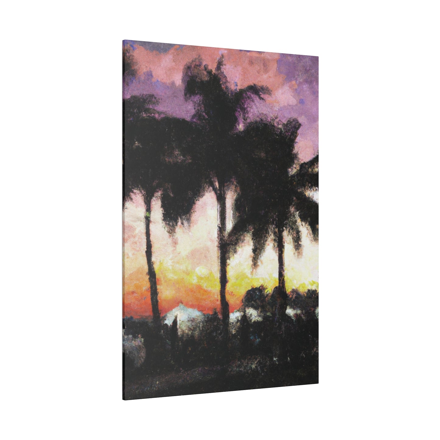 8185A - Miami Beach Sunset Painting Print | Miami | Beach | Sunset | Poster | Home Decor | Wall Art | Canvas