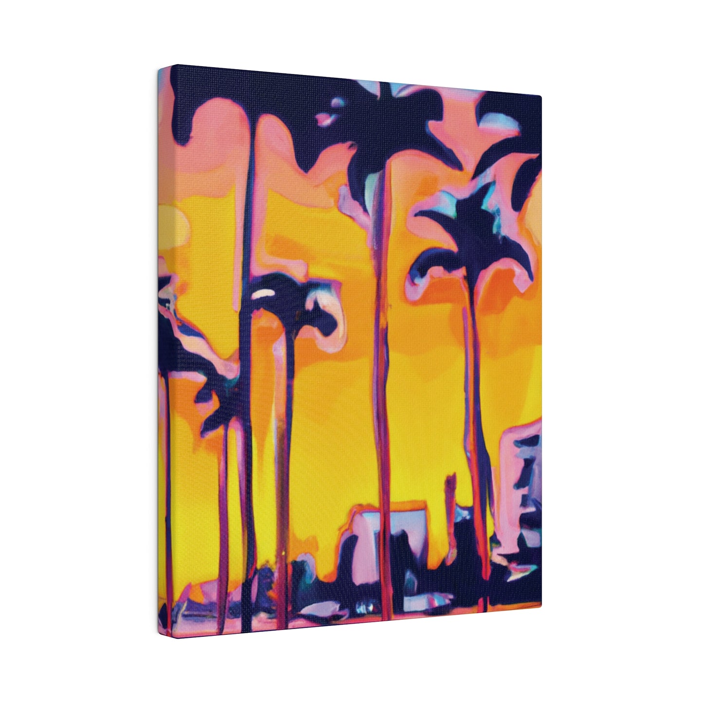 9692W - Miami Beach Sunset Painting Print | Miami | Beach | Sunset | Poster | Home Decor | Wall Art | Canvas