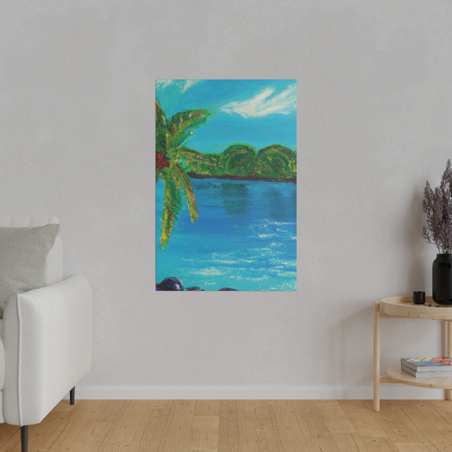 4245A - Bahamas Ocean Painting Print | Bahamas | Ocean | Beach | Poster | Home Decor | Wall Art | Canvas