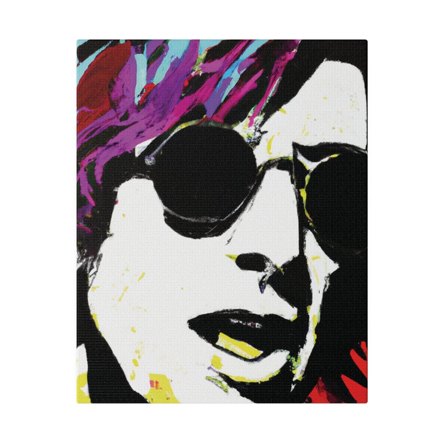 9436F - Rockstar Painting Print | Face | Abstract | Poster | Home Decor | Wall Art | Music Art | Canvas