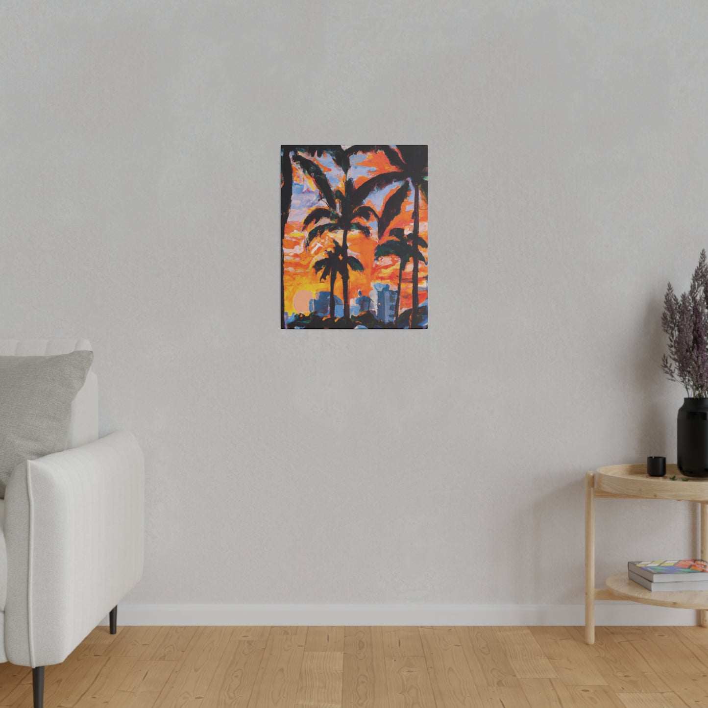 8957Q - Miami Beach Sunset Painting Print | Miami | Beach | Sunset | Poster | Home Decor | Wall Art | Canvas