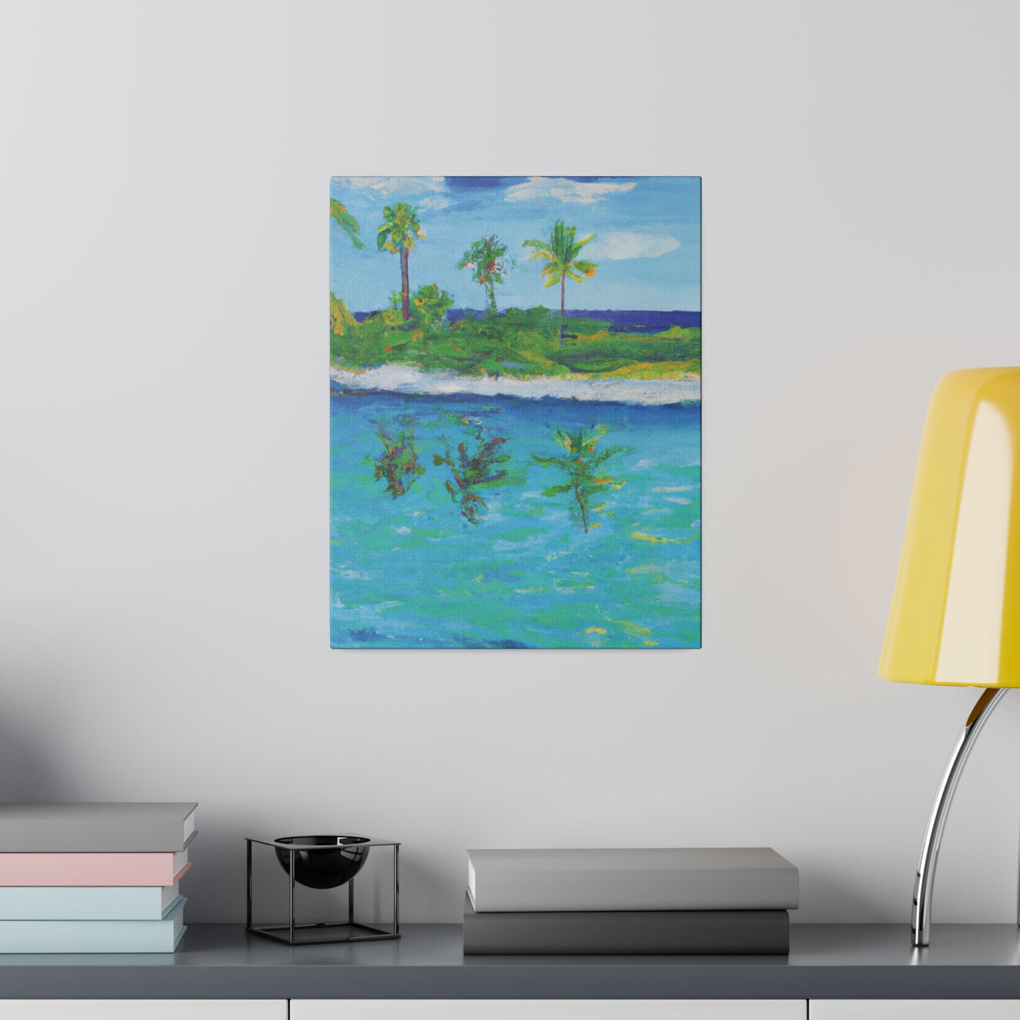 7382P - Bahamas Ocean Painting Print | Bahamas | Ocean | Beach | Poster | Home Decor | Wall Art | Canvas