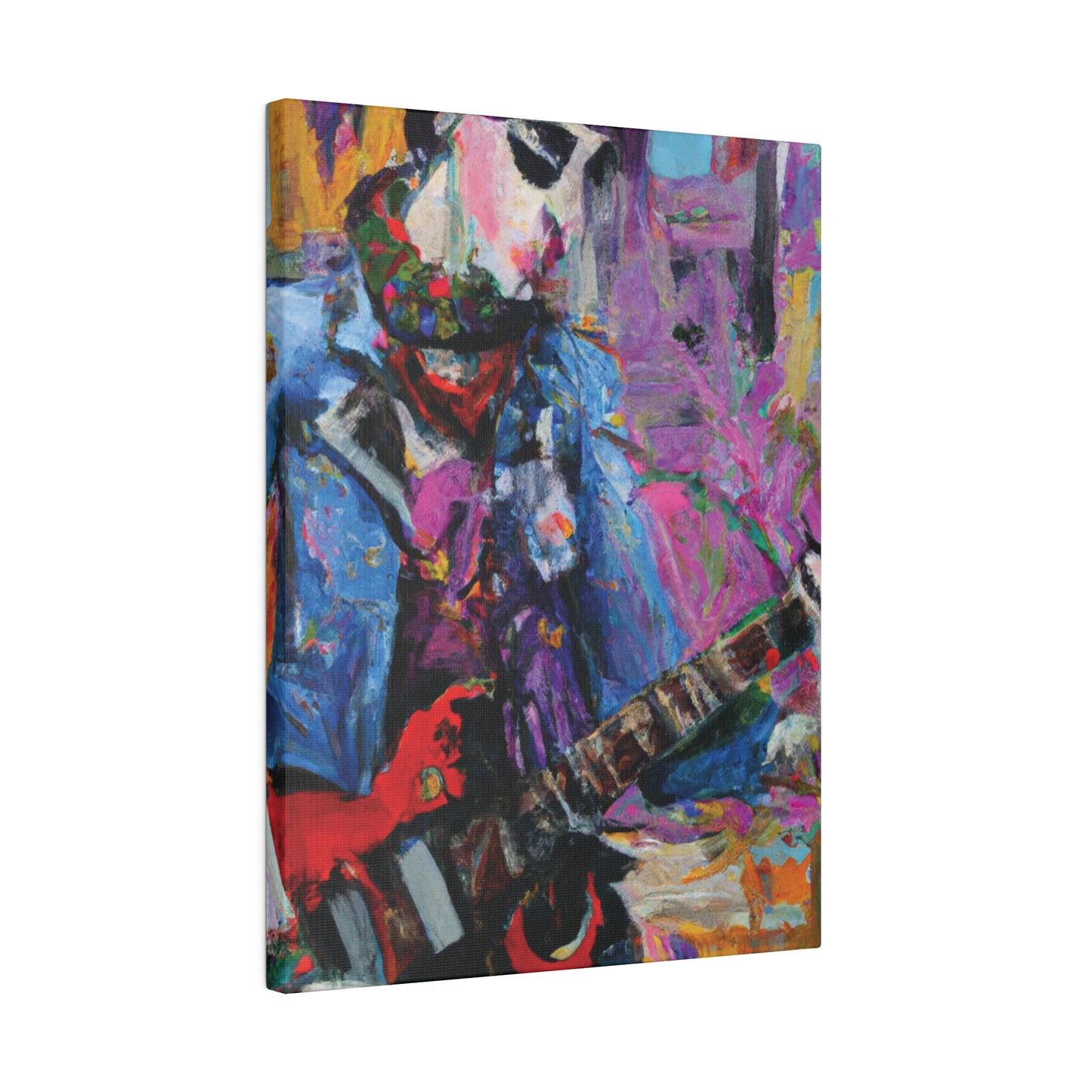 9210O - Rockstar Oil Painting Style Print | Poster | Home Decor | Wall Art | Music Art | Canvas
