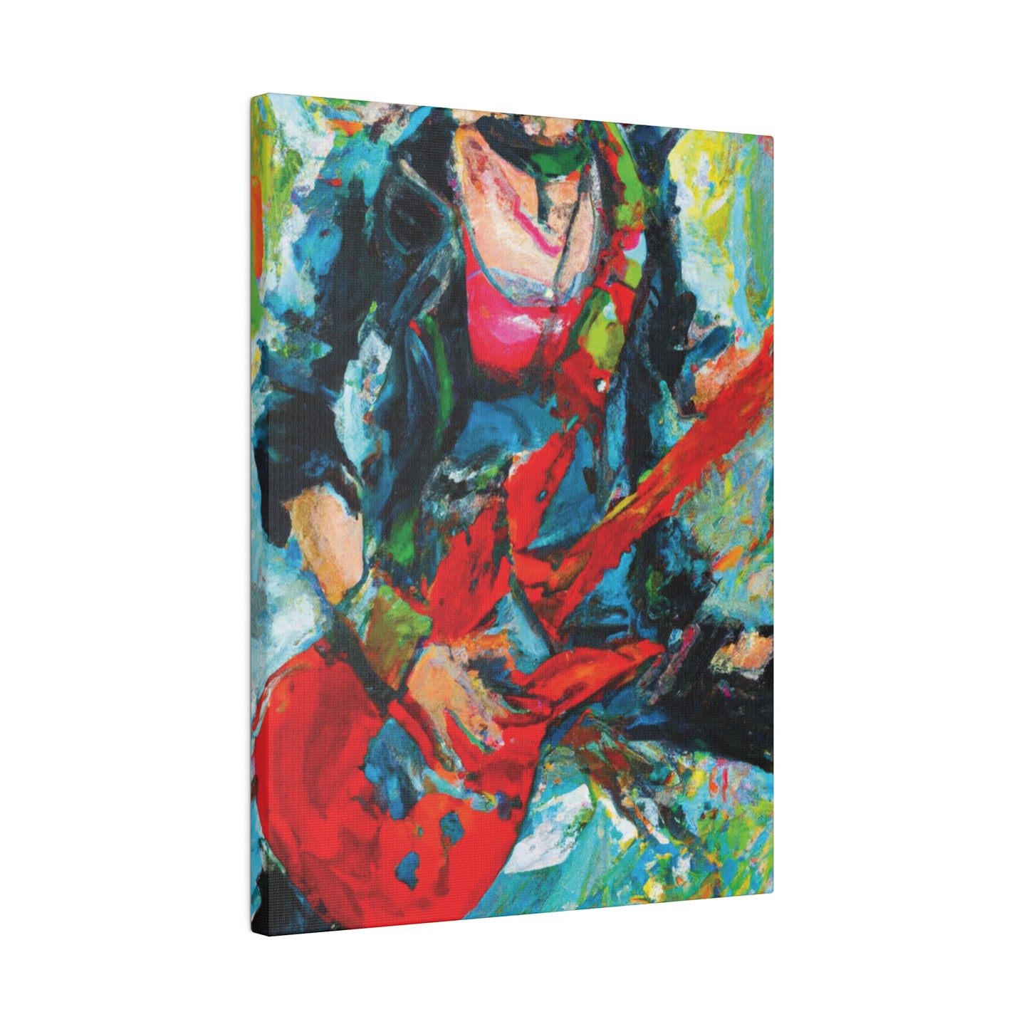 7746Y - Rockstar Oil Painting Style Print | Poster | Home Decor | Wall Art | Music Art | Canvas