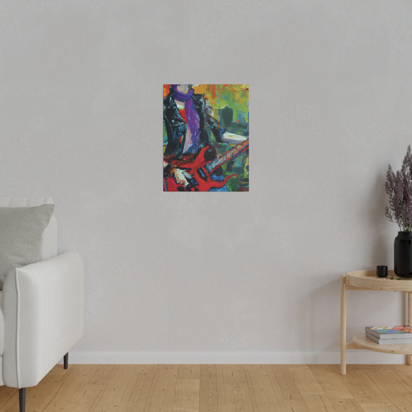9823K - Rockstar Oil Painting Style Print | Poster | Home Decor | Wall Art | Music Art | Canvas