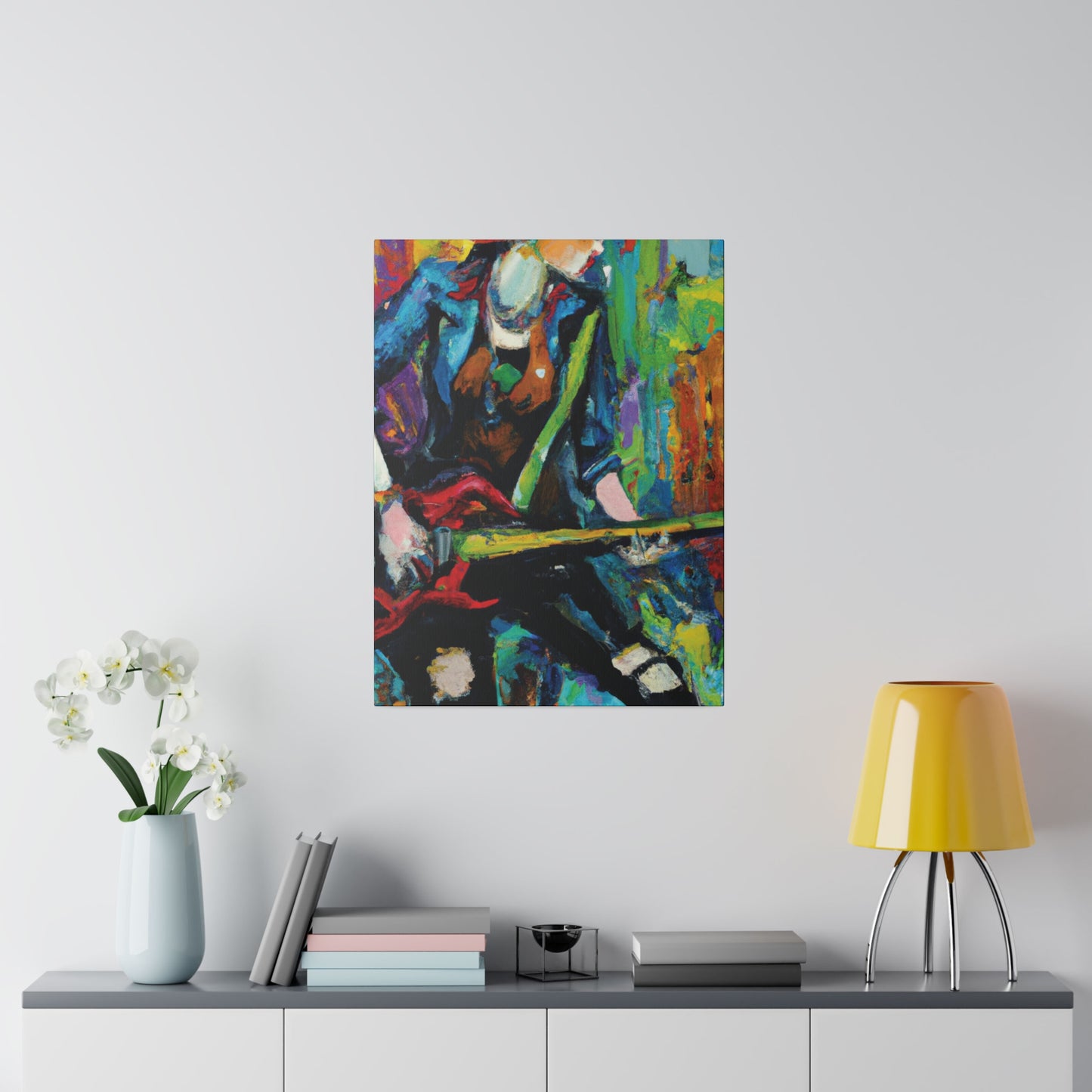 2285H - Rockstar Oil Painting Style Print | Poster | Home Decor | Wall Art | Music Art | Canvas