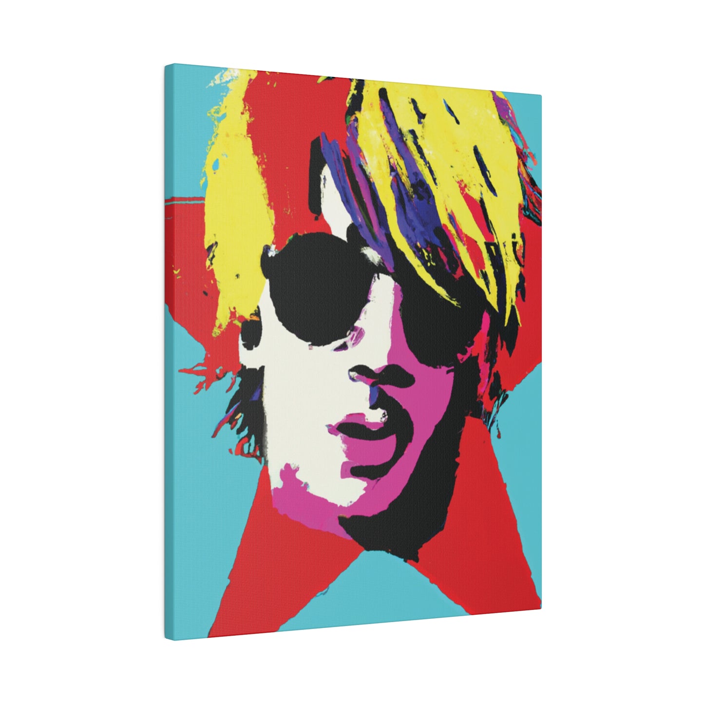 7442Q - Rockstar Painting Print | Face | Abstract | Poster | Home Decor | Wall Art | Music Art | Canvas