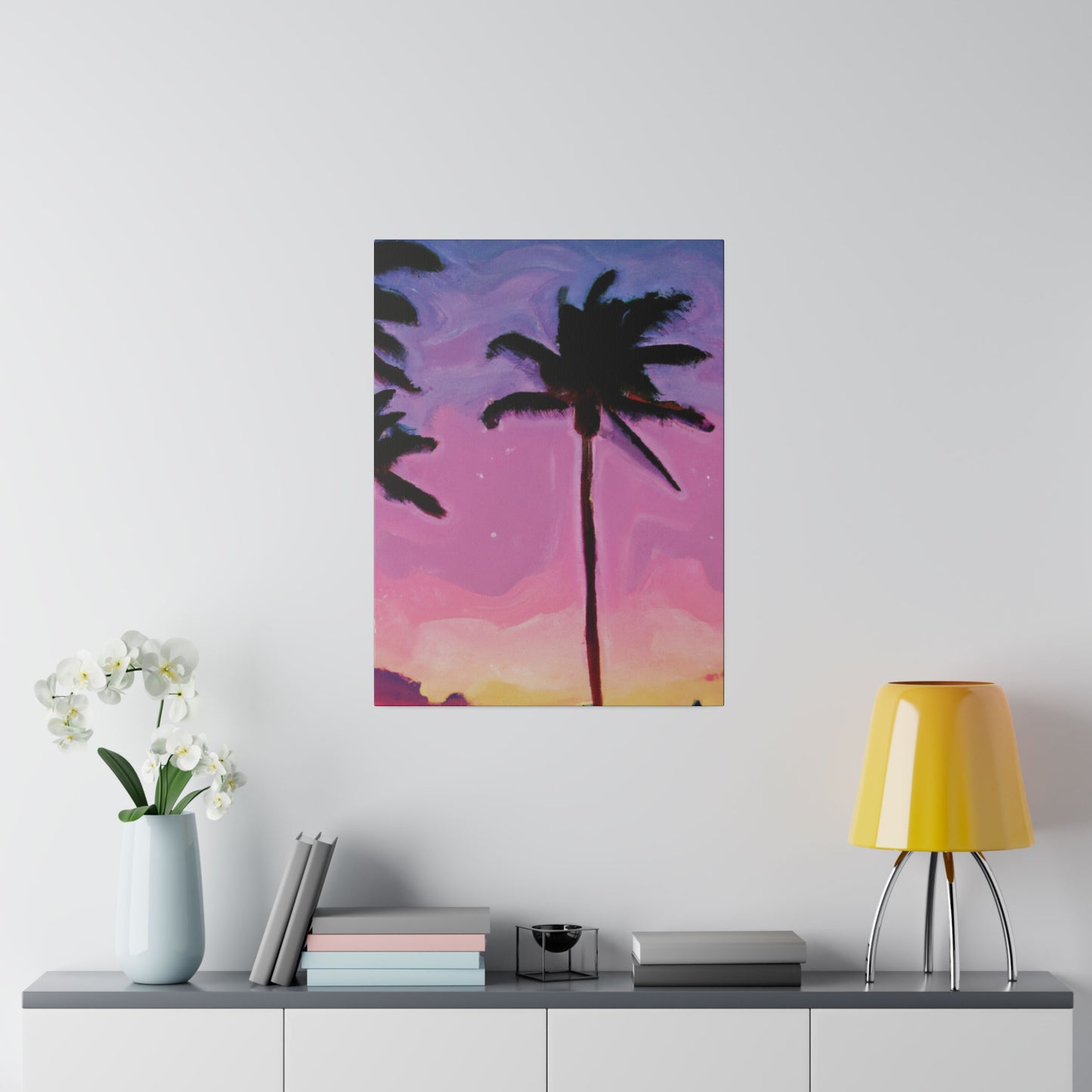 7801Y - Miami Beach Sunset Painting Print | Miami | Beach | Sunset | Poster | Home Decor | Wall Art | Canvas