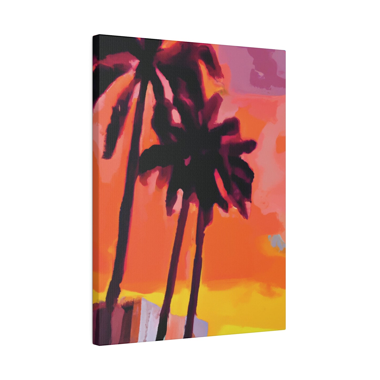 8398N - Miami Beach Sunset Painting Print | Miami | Beach | Sunset | Poster | Home Decor | Wall Art | Canvas