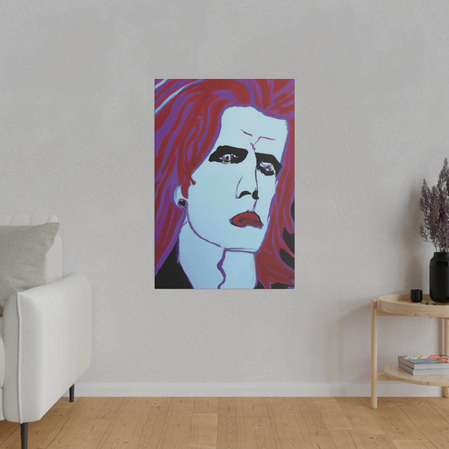 9068G - Rockstar Painting Print | Face | Abstract | Poster | Home Decor | Wall Art | Music Art | Canvas