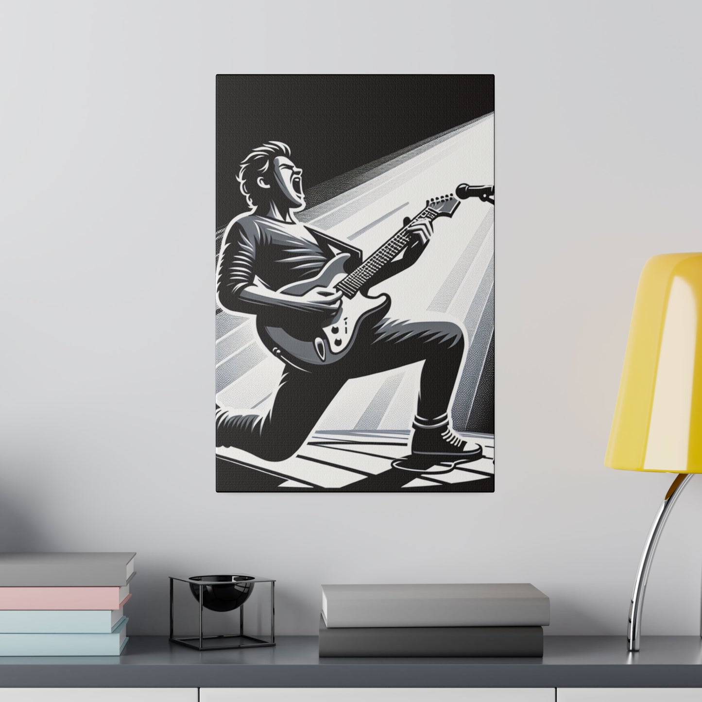 3721G - music art work, rockstar gifts, musician gift ideas, guitar art work, guitar artwork, guitar wall art canvas, playing guitar, decor