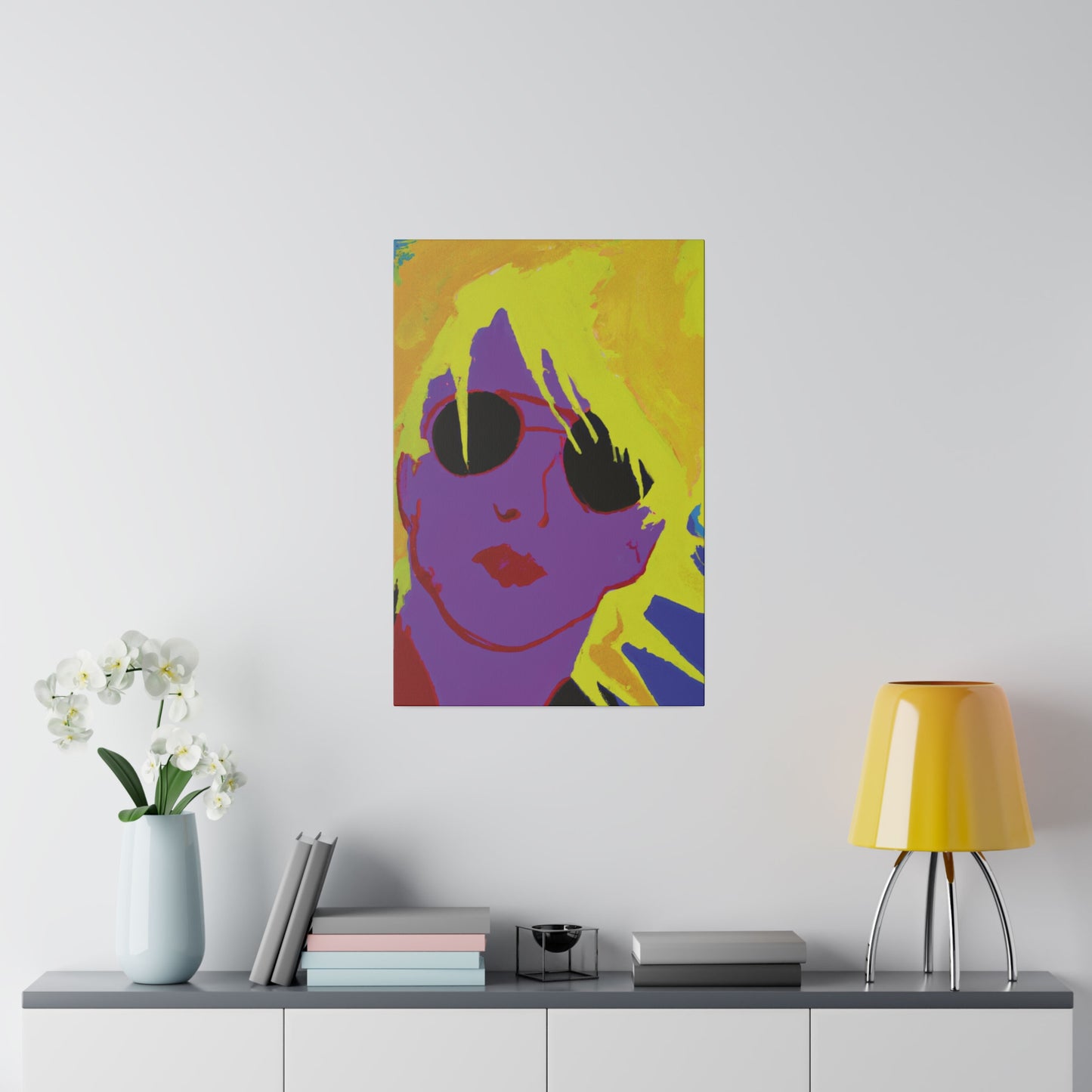 3022A - Rockstar Painting Print | Face | Abstract | Poster | Home Decor | Wall Art | Music Art | Canvas