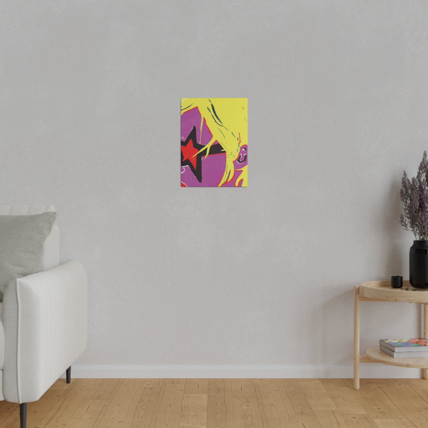 938K - Rockstar Painting Print | Face | Abstract | Poster | Home Decor | Wall Art | Music Art | Canvas