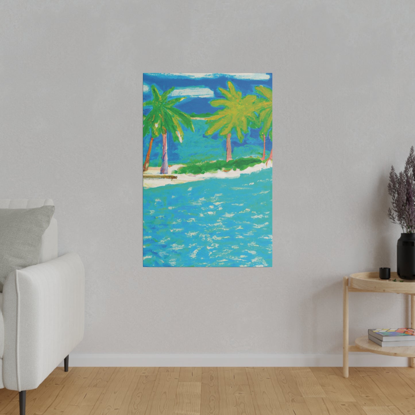 3271K - Bahamas Ocean Painting Print | Bahamas | Ocean | Beach | Poster | Home Decor | Wall Art | Canvas