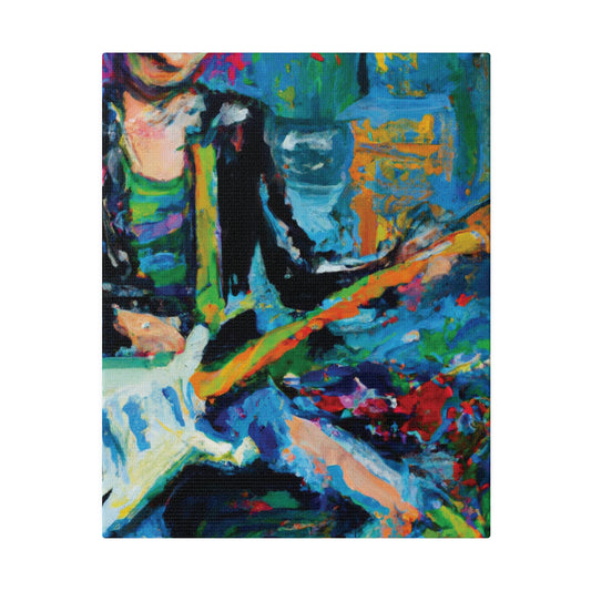 6774A - Rockstar Oil Painting Style Print | Poster | Home Decor | Wall Art | Music Art | Canvas