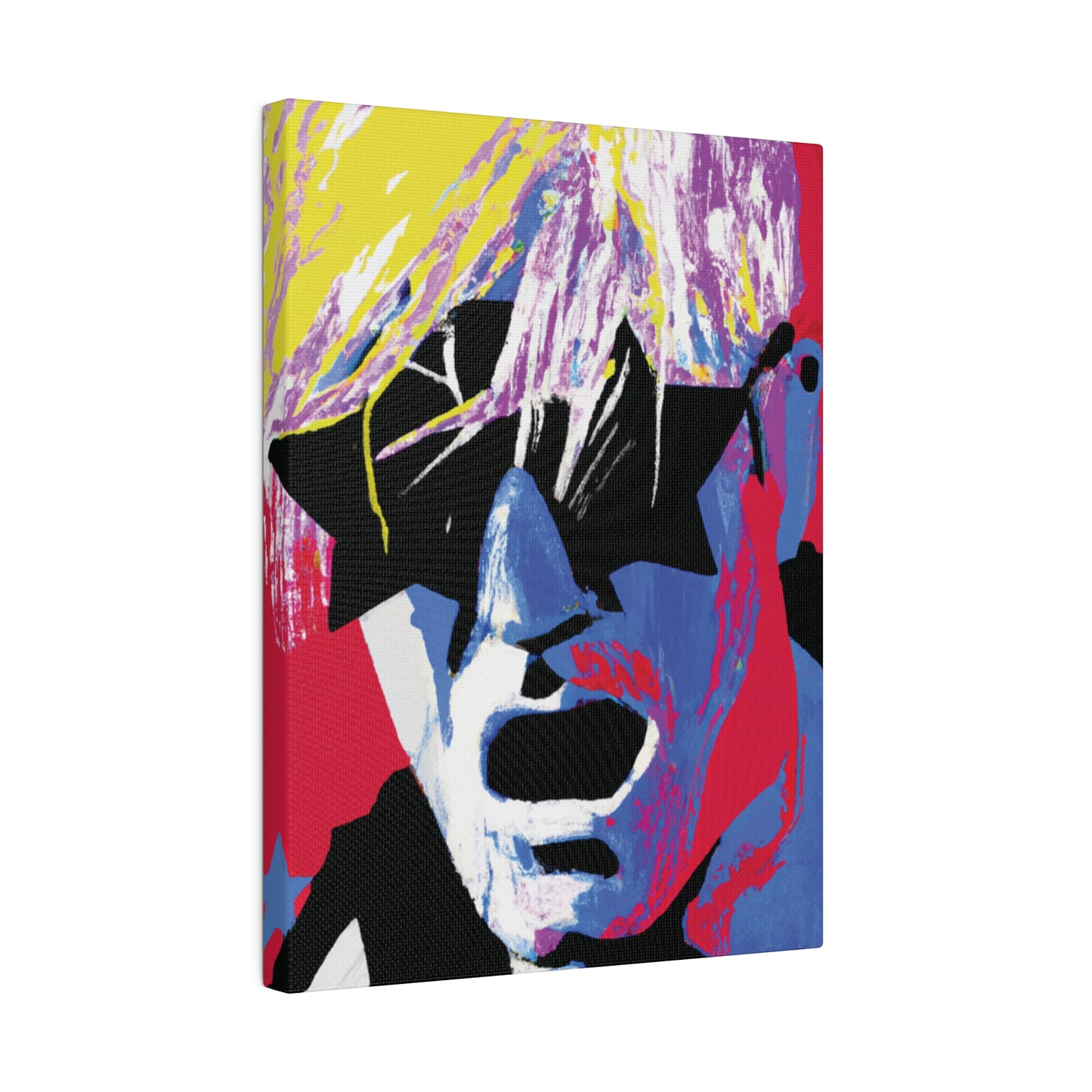 4837X - Rockstar Painting Print | Face | Abstract | Poster | Home Decor | Wall Art | Music Art | Canvas