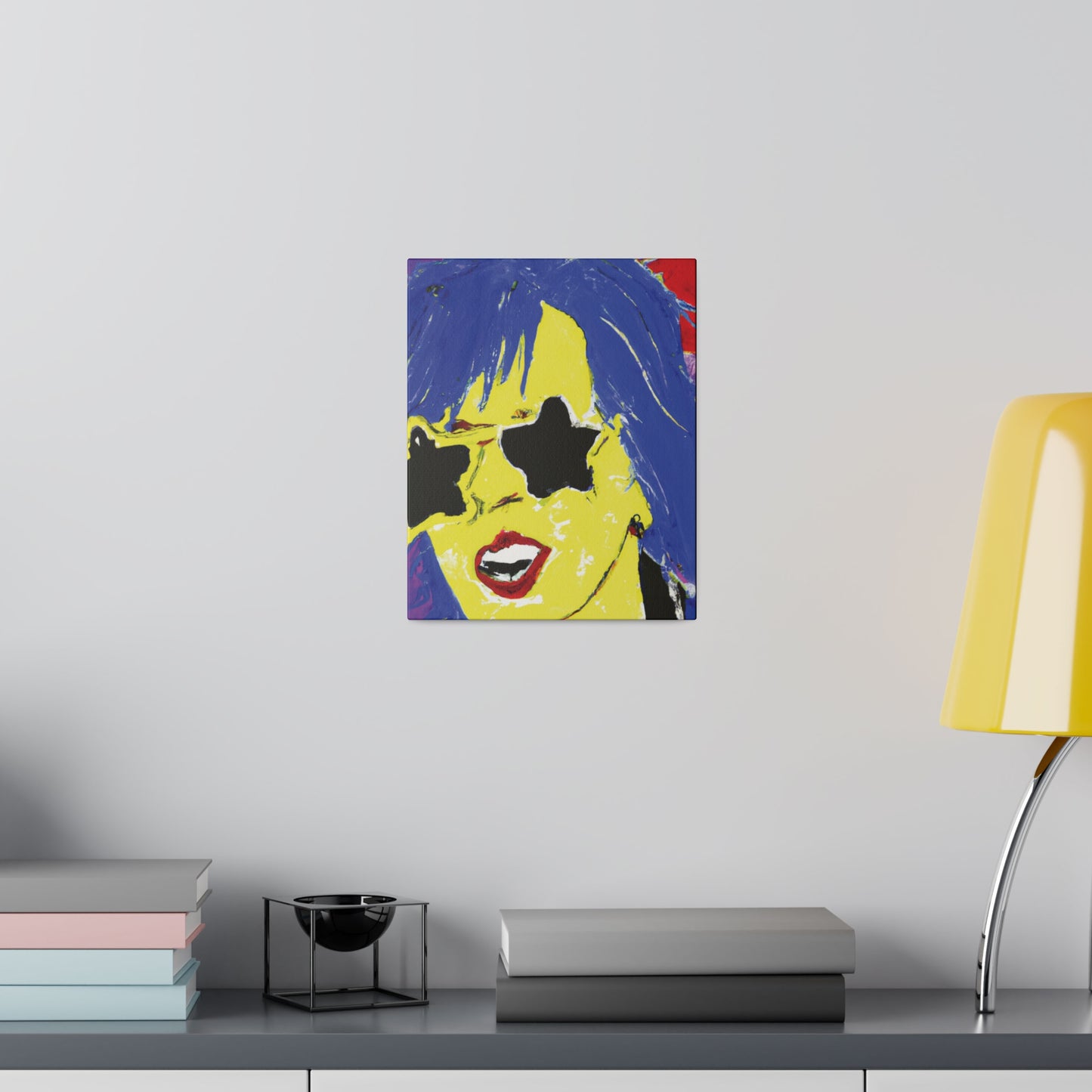 6721Z - Rockstar Painting Print | Face | Abstract | Poster | Home Decor | Wall Art | Music Art | Canvas