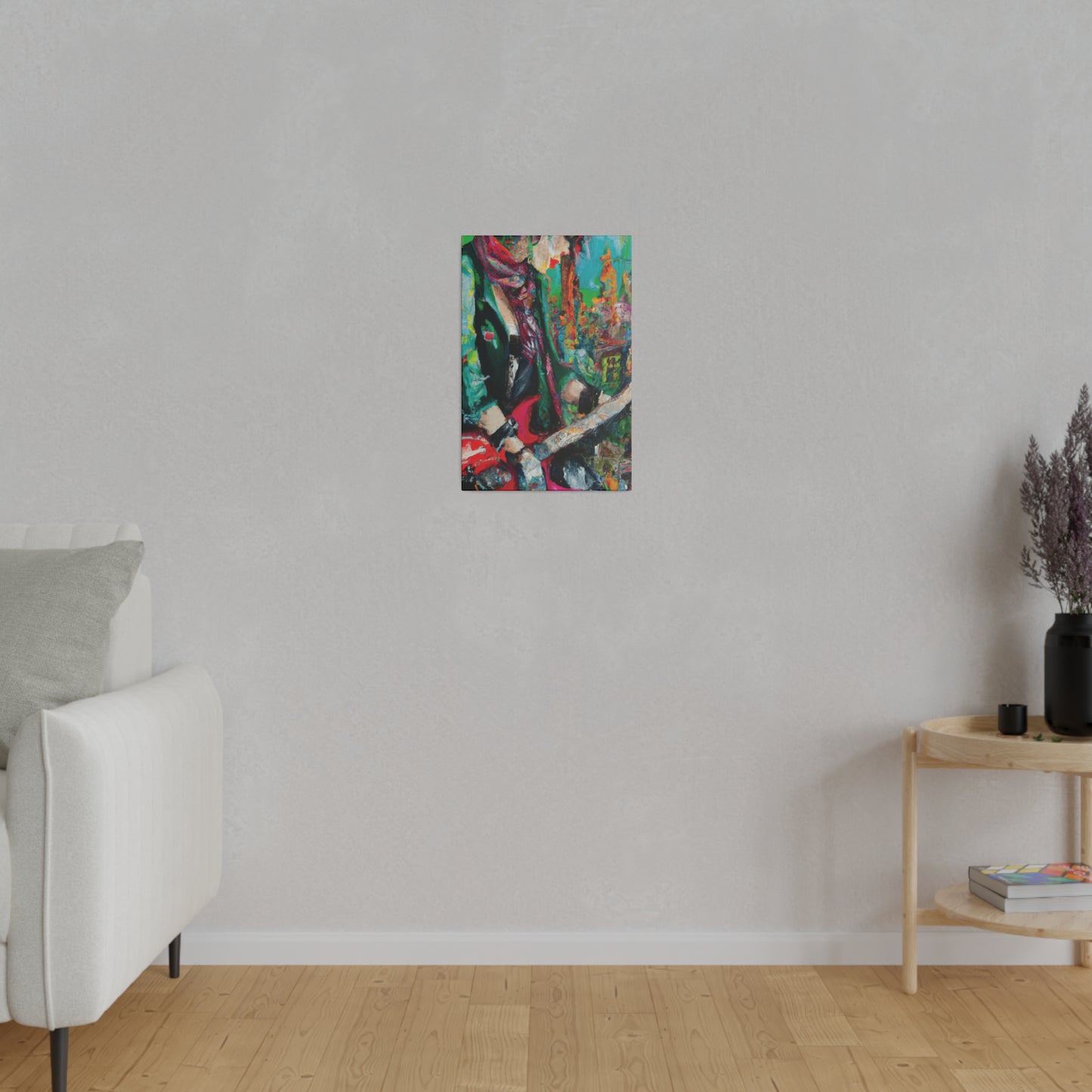 8679Y - Rockstar Oil Painting Style Print | Poster | Home Decor | Wall Art | Music Art | Canvas