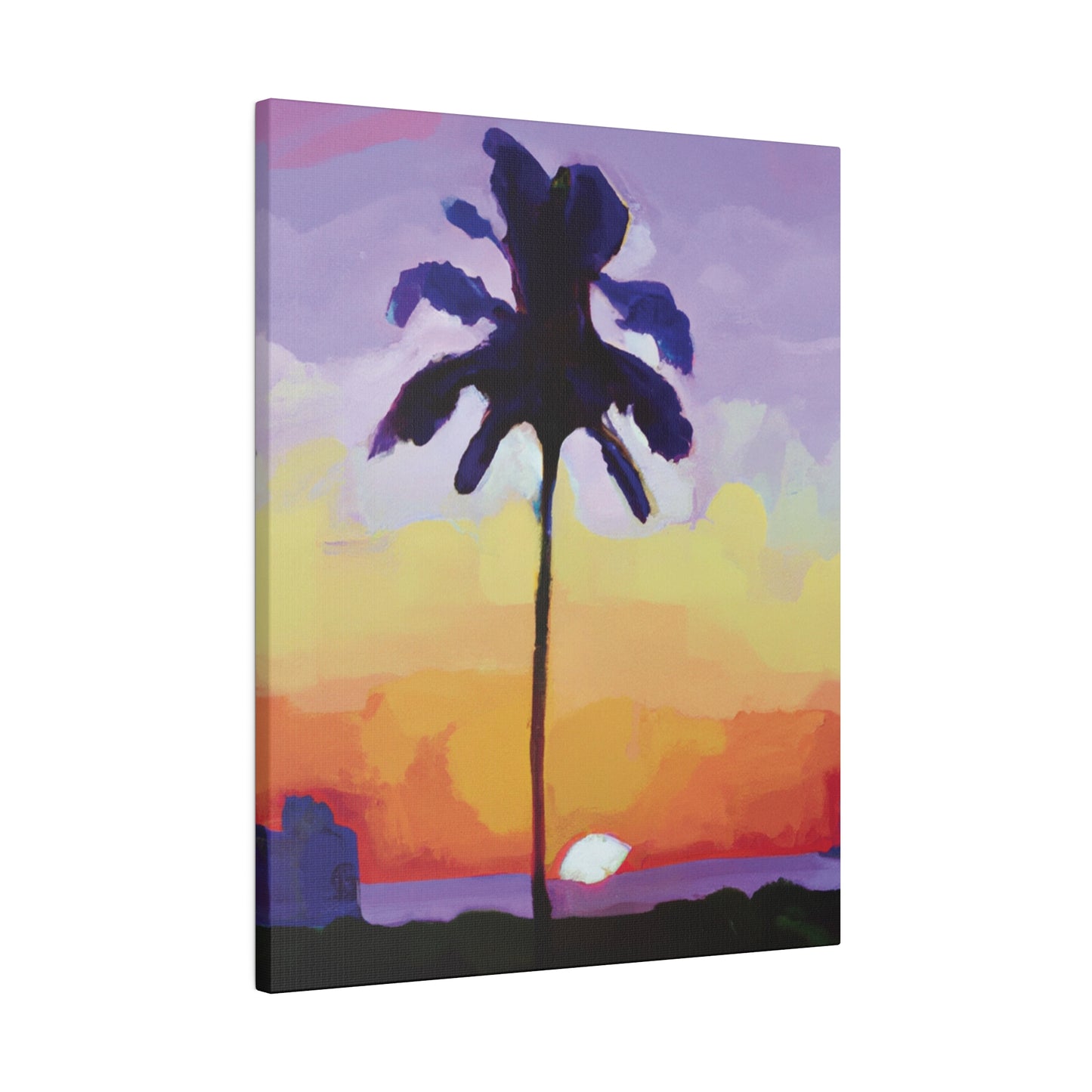 8495G - Miami Beach Sunset Painting Print | Miami | Beach | Sunset | Poster | Home Decor | Wall Art | Canvas
