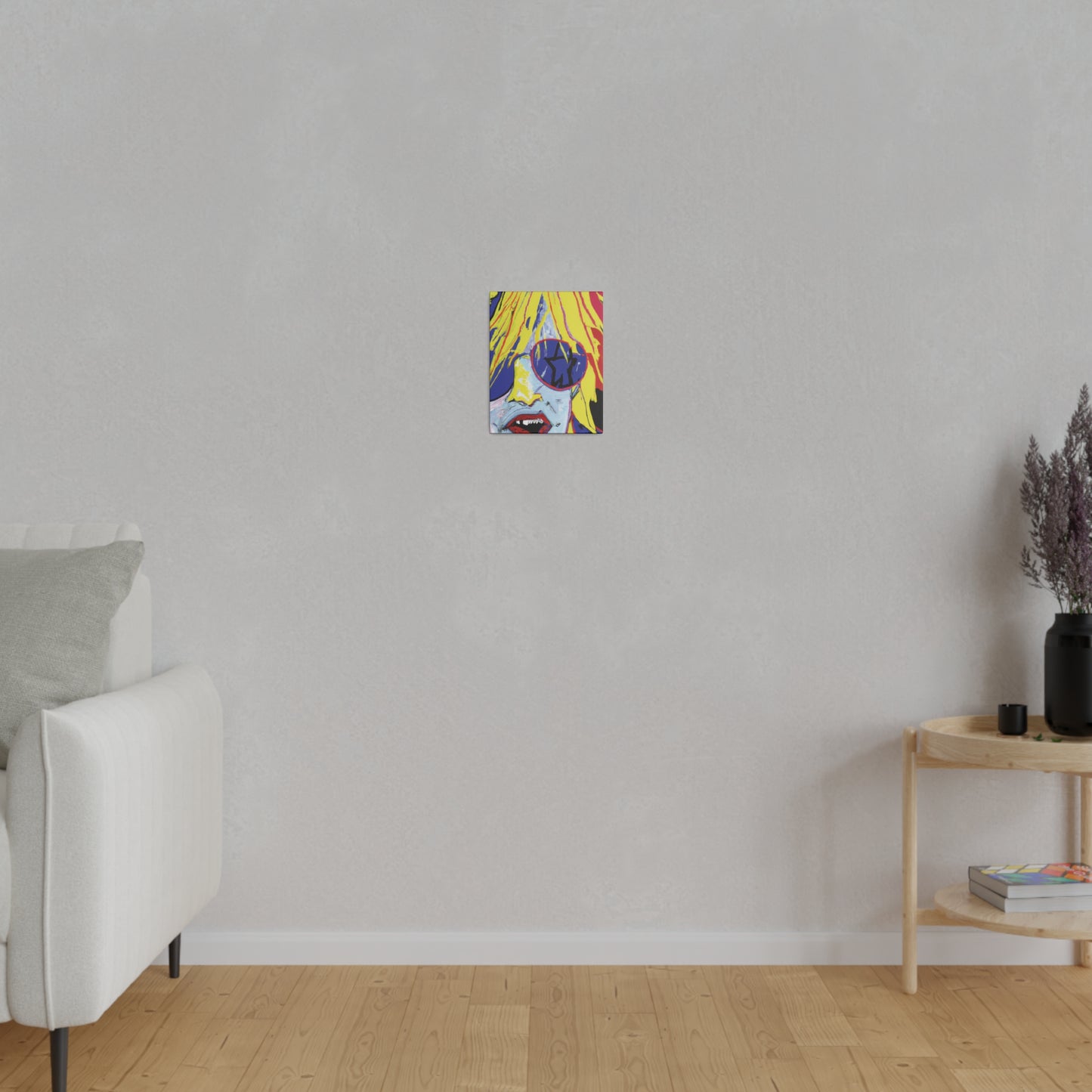 8742G - Rockstar Painting Print | Face | Abstract | Poster | Home Decor | Wall Art | Music Art | Canvas