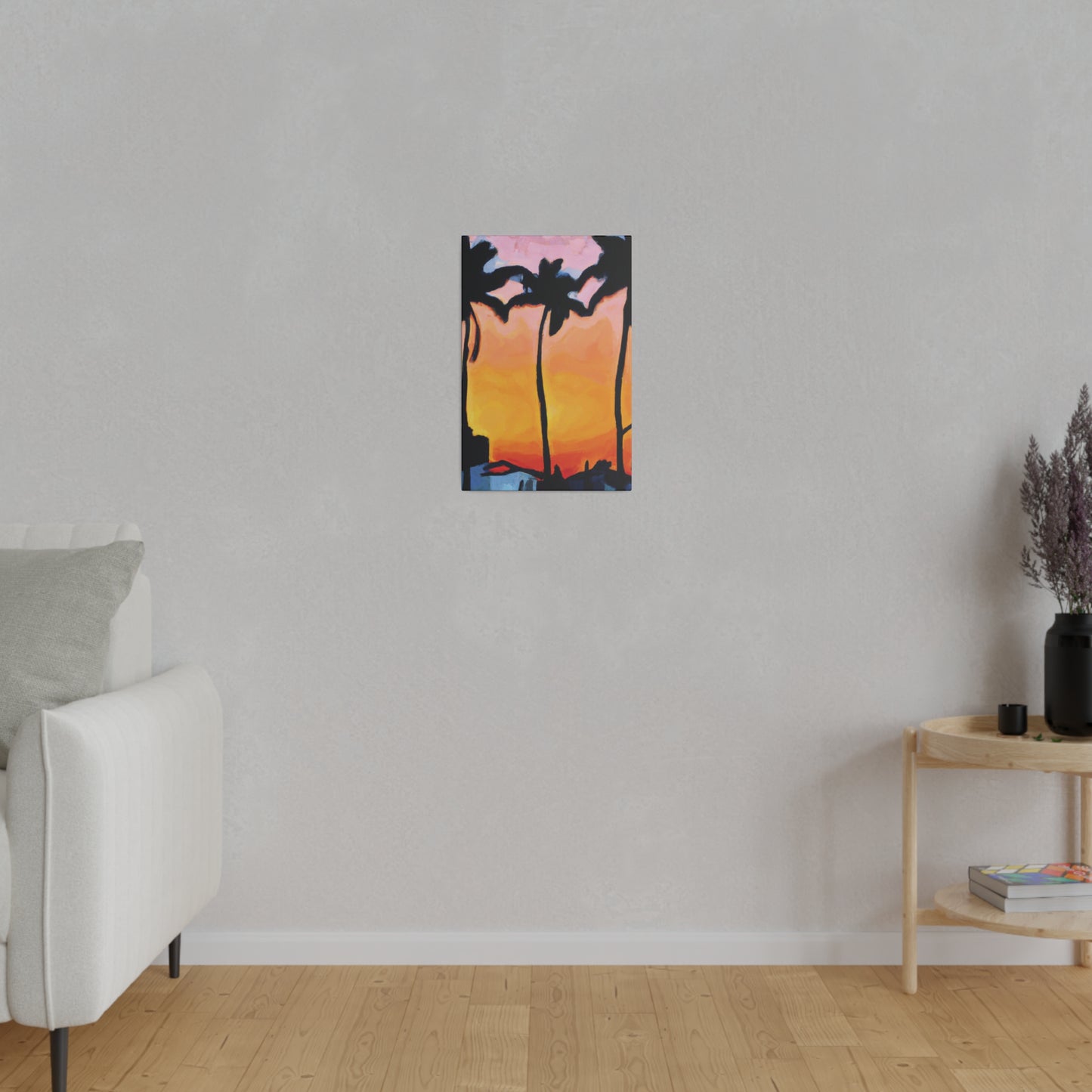 9545F - Miami Beach Sunset Painting Print | Miami | Beach | Sunset | Poster | Home Decor | Wall Art | Canvas
