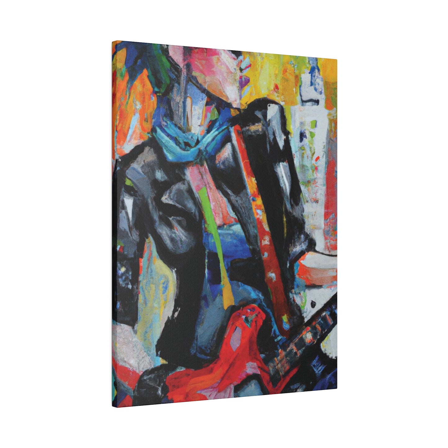 3614G - Rockstar Oil Painting Style Print | Poster | Home Decor | Wall Art | Music Art | Canvas