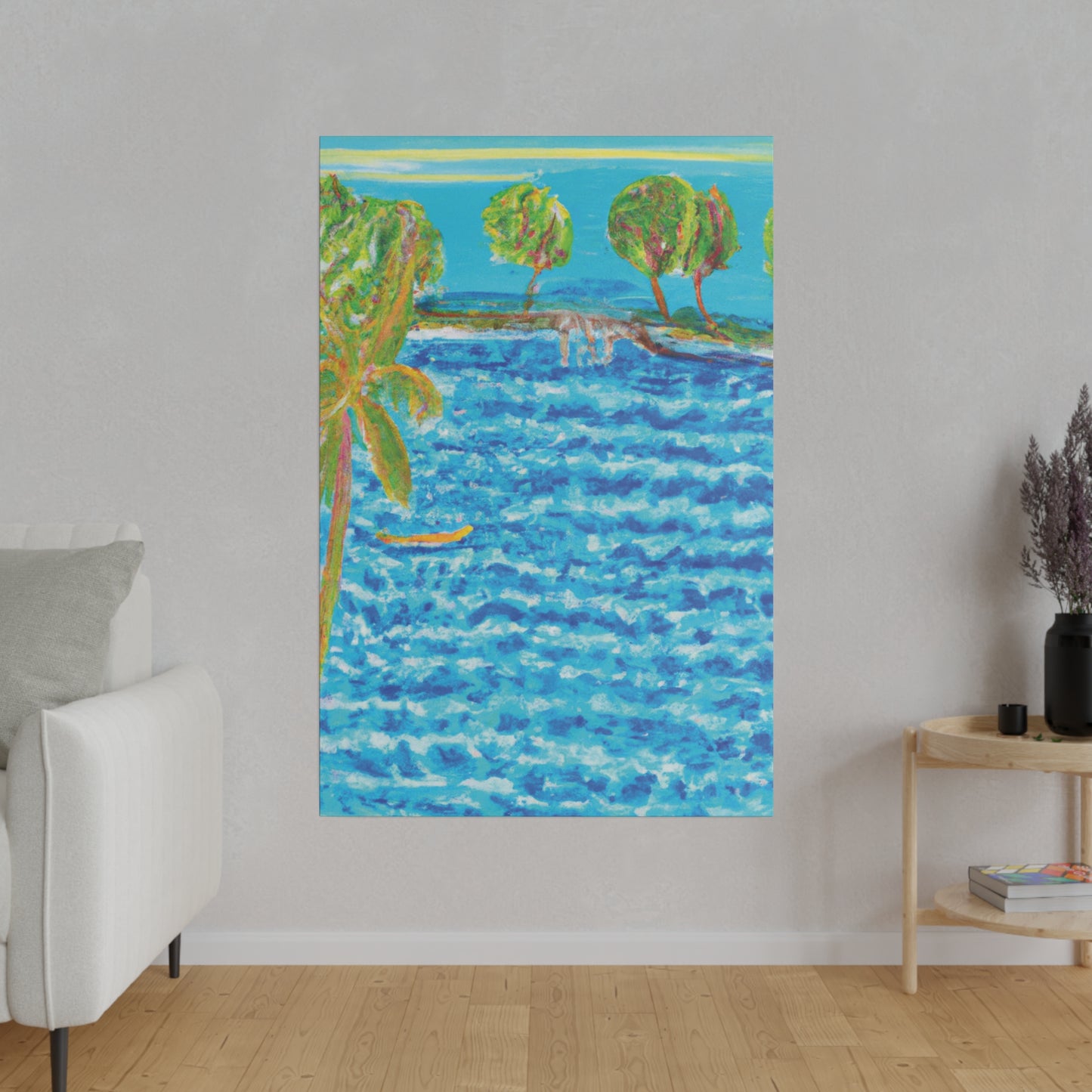 3687E - Bahamas Ocean Painting Print | Bahamas | Ocean | Beach | Poster | Home Decor | Wall Art | Canvas