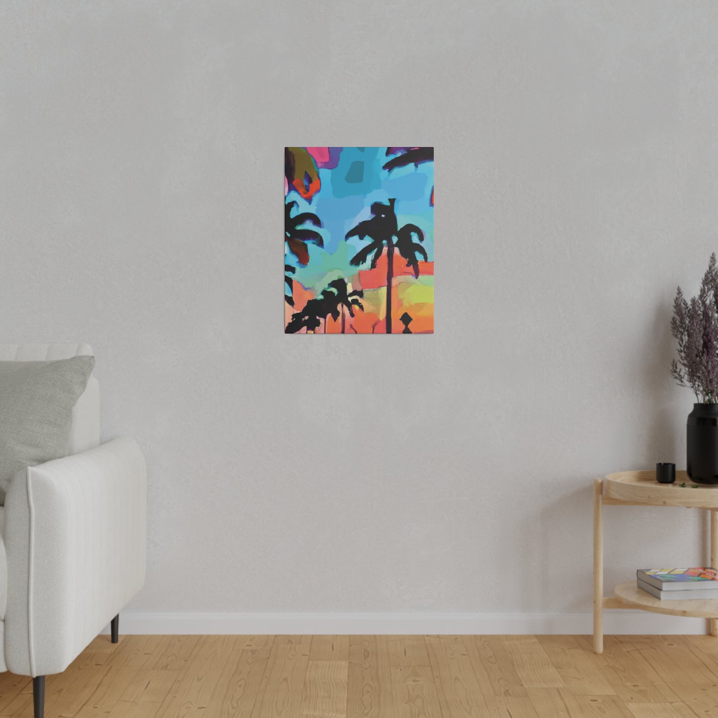 7439V - Miami Beach Sunset Painting Print | Miami | Beach | Sunset | Poster | Home Decor | Wall Art | Canvas