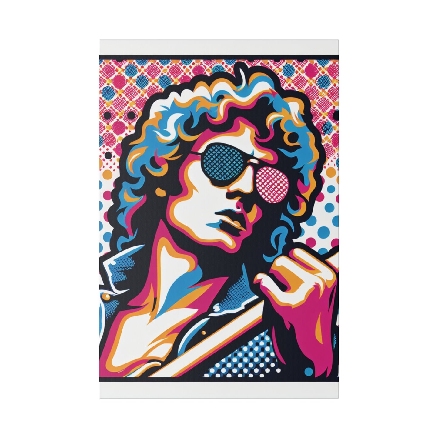 3572X - Rockstar Painting Print | Face | Abstract | Poster | Home Decor | Wall Art | Music Art | Canvas