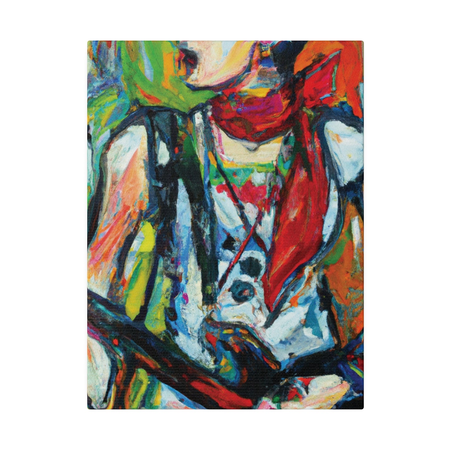 3713A - Rockstar Oil Painting Style Print | Poster | Home Decor | Wall Art | Music Art | Canvas