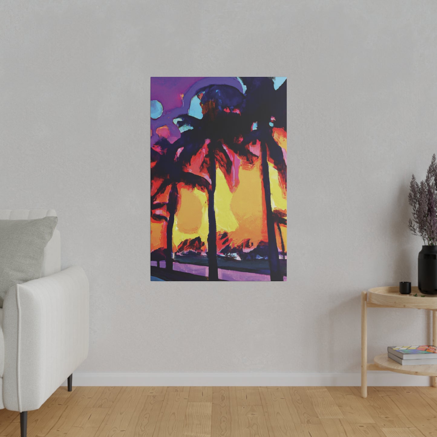 7278A - Miami Beach Sunset Painting Print | Miami | Beach | Sunset | Poster | Home Decor | Wall Art | Canvas