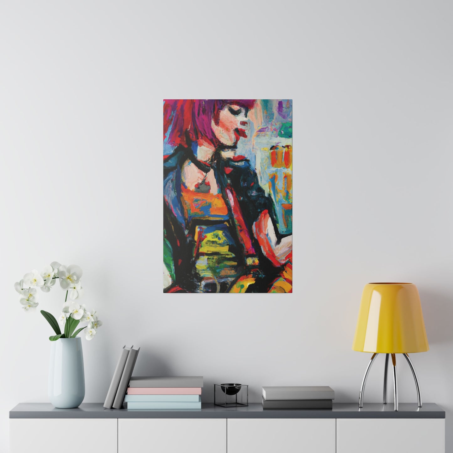 5917U - Rockstar Oil Painting Style Print | Poster | Home Decor | Wall Art | Music Art | Canvas