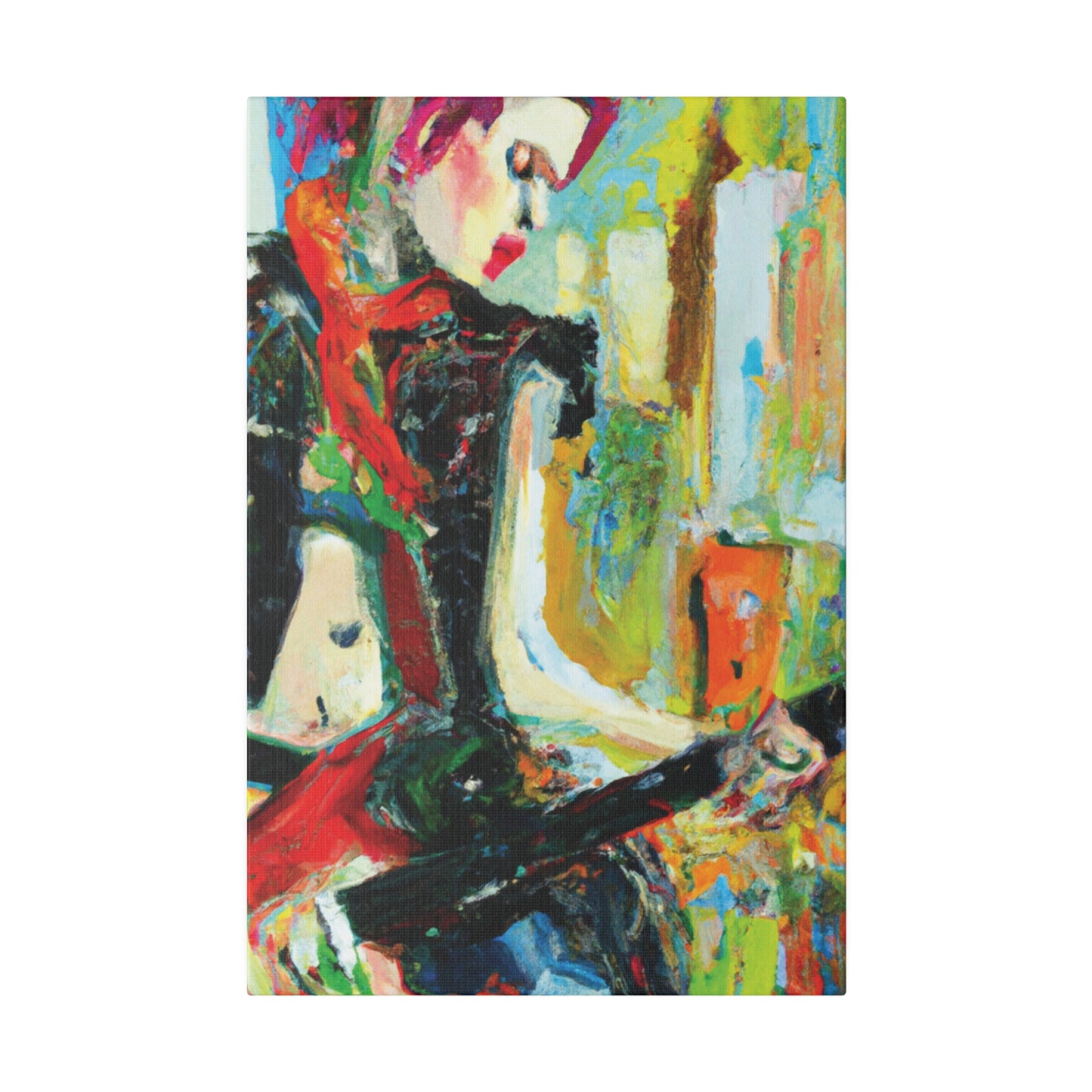 4824H - Rockstar Oil Painting Style Print | Poster | Home Decor | Wall Art | Music Art | Canvas