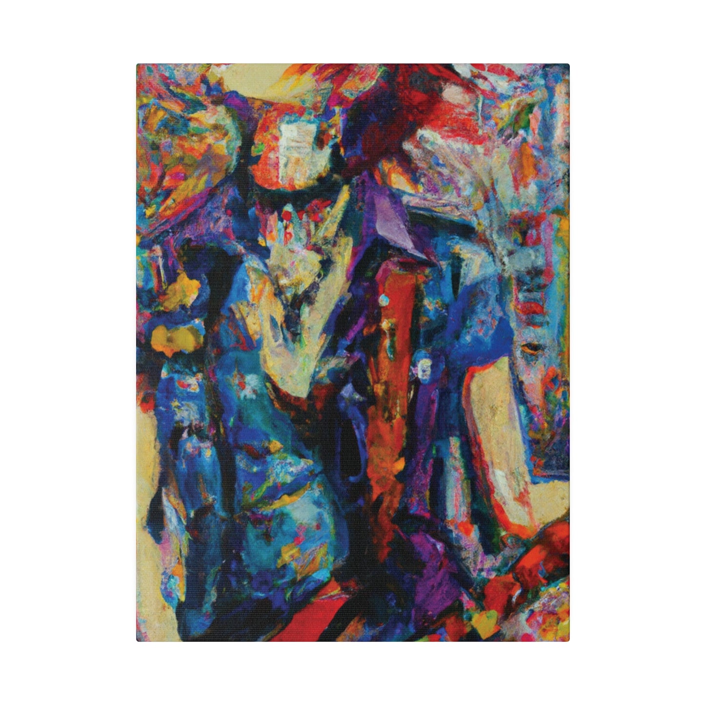 9667F - Rockstar Oil Painting Style Print | Poster | Home Decor | Wall Art | Music Art | Canvas