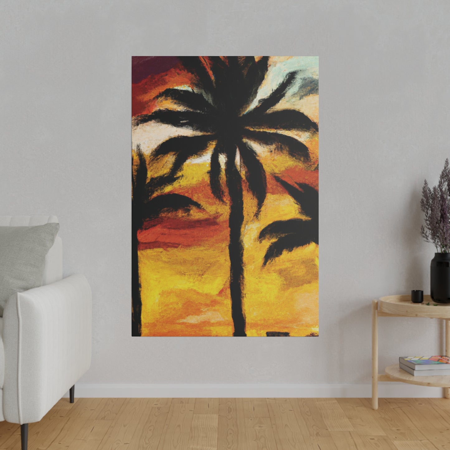 3122C - Miami Beach Sunset Painting Print | Miami | Beach | Sunset | Poster | Home Decor | Wall Art | Canvas