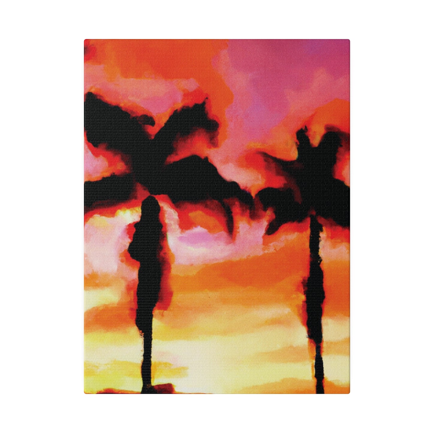 1413Q - Miami Beach Sunset Painting Print | Miami | Beach | Sunset | Poster | Home Decor | Wall Art | Canvas