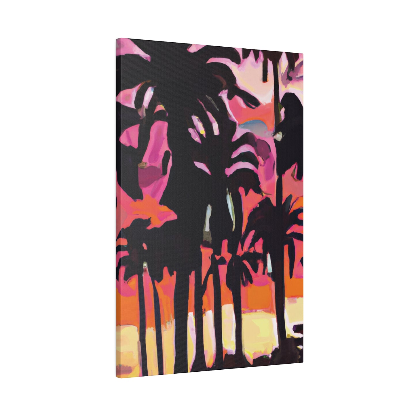8741N - Miami Beach Sunset Painting Print | Miami | Beach | Sunset | Poster | Home Decor | Wall Art | Canvas