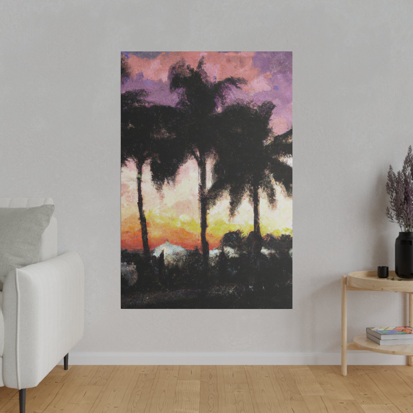 8185A - Miami Beach Sunset Painting Print | Miami | Beach | Sunset | Poster | Home Decor | Wall Art | Canvas