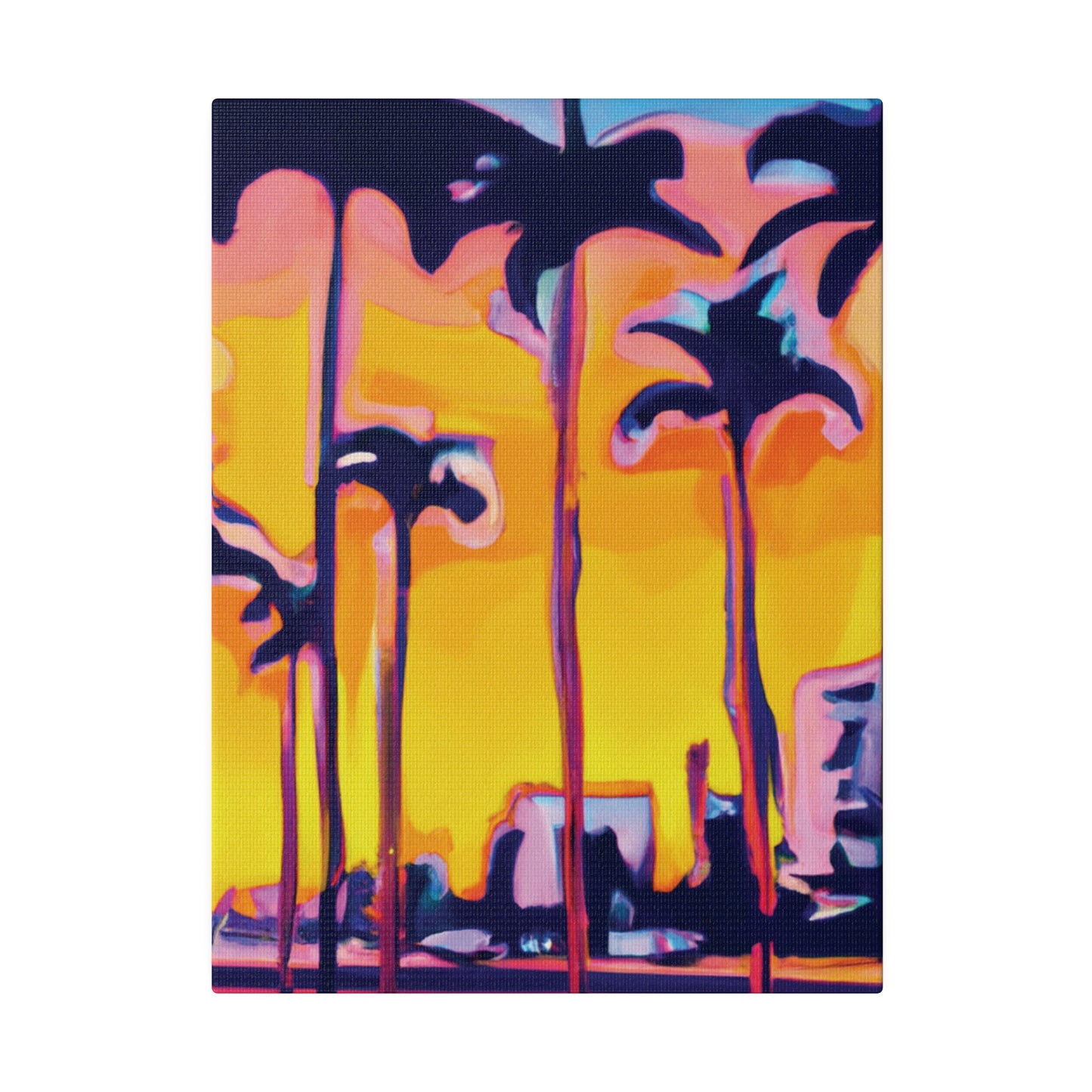9692W - Miami Beach Sunset Painting Print | Miami | Beach | Sunset | Poster | Home Decor | Wall Art | Canvas