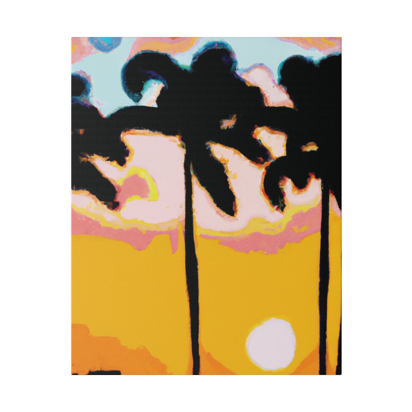 8495E - Miami Beach Sunset Painting Print | Miami | Beach | Sunset | Poster | Home Decor | Wall Art | Canvas