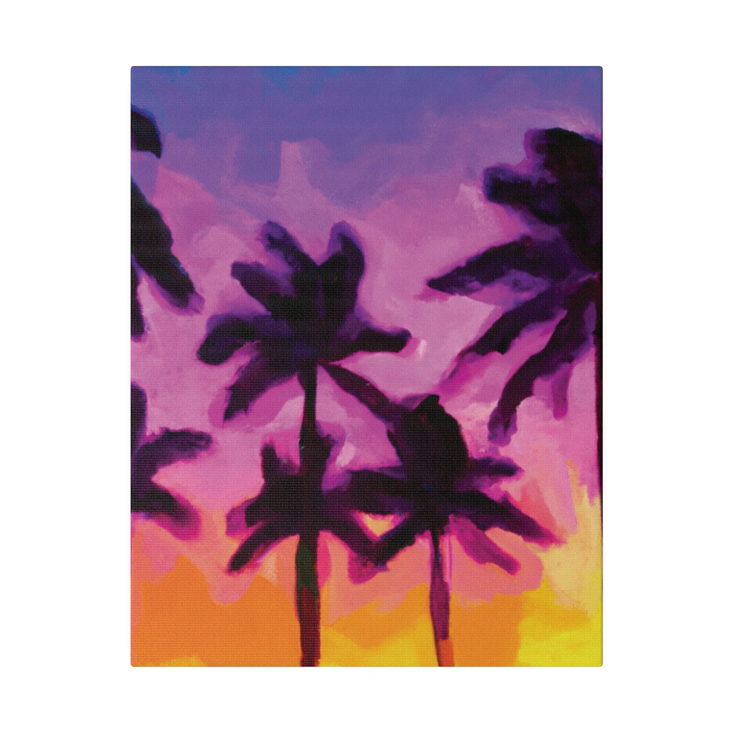 7395T - Miami Beach Sunset Painting Print | Miami | Beach | Sunset | Poster | Home Decor | Wall Art | Canvas