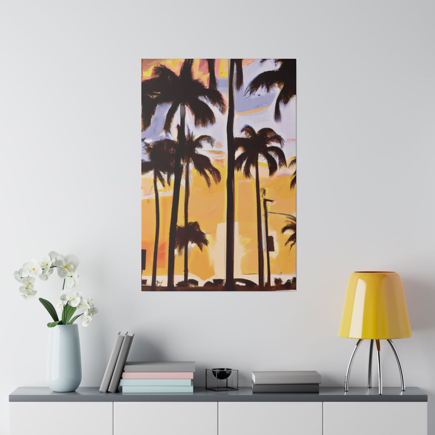 8392O - Miami Beach Sunset Painting Print | Miami | Beach | Sunset | Poster | Home Decor | Wall Art | Canvas