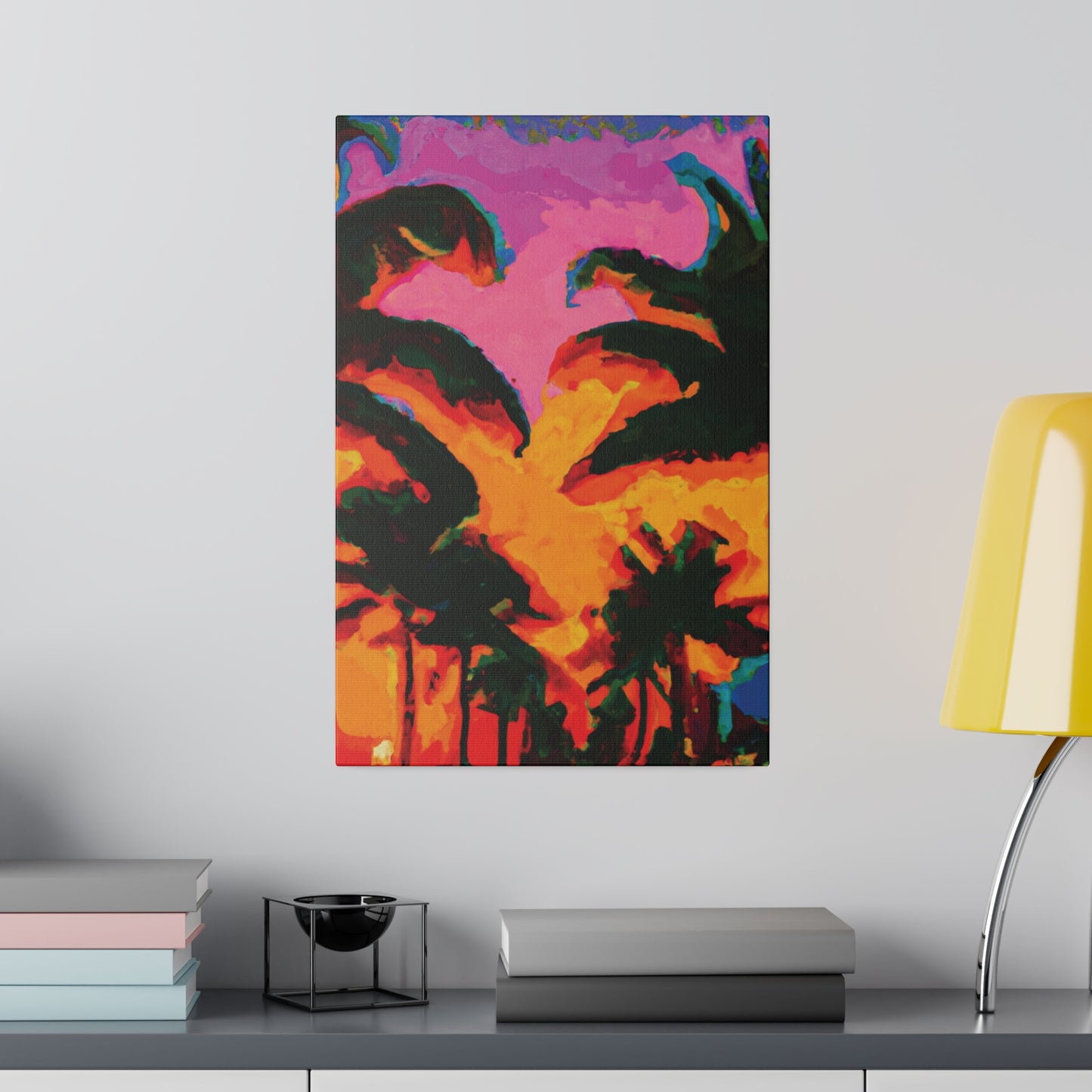 223L - Miami Beach Sunset Painting Print | Miami | Beach | Sunset | Poster | Home Decor | Wall Art | Canvas