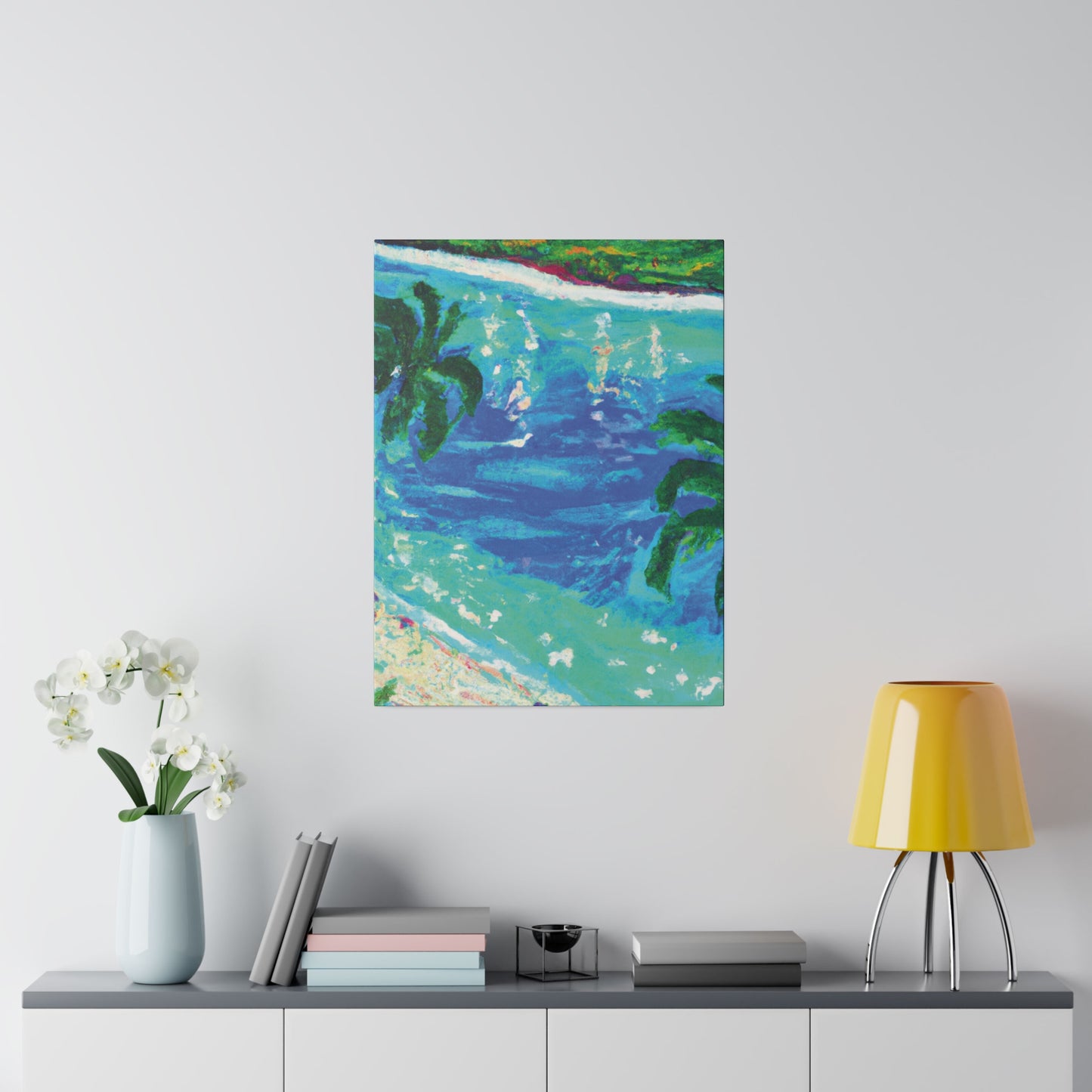 5495D - Bahamas Ocean Painting Print | Bahamas | Ocean | Beach | Poster | Home Decor | Wall Art | Canvas