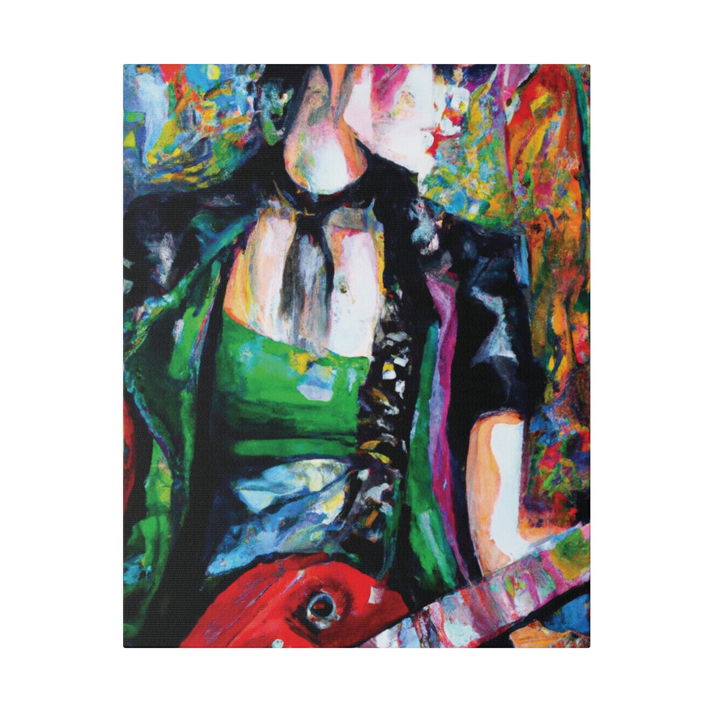 9737J - Rockstar Oil Painting Style Print | Poster | Home Decor | Wall Art | Music Art | Canvas