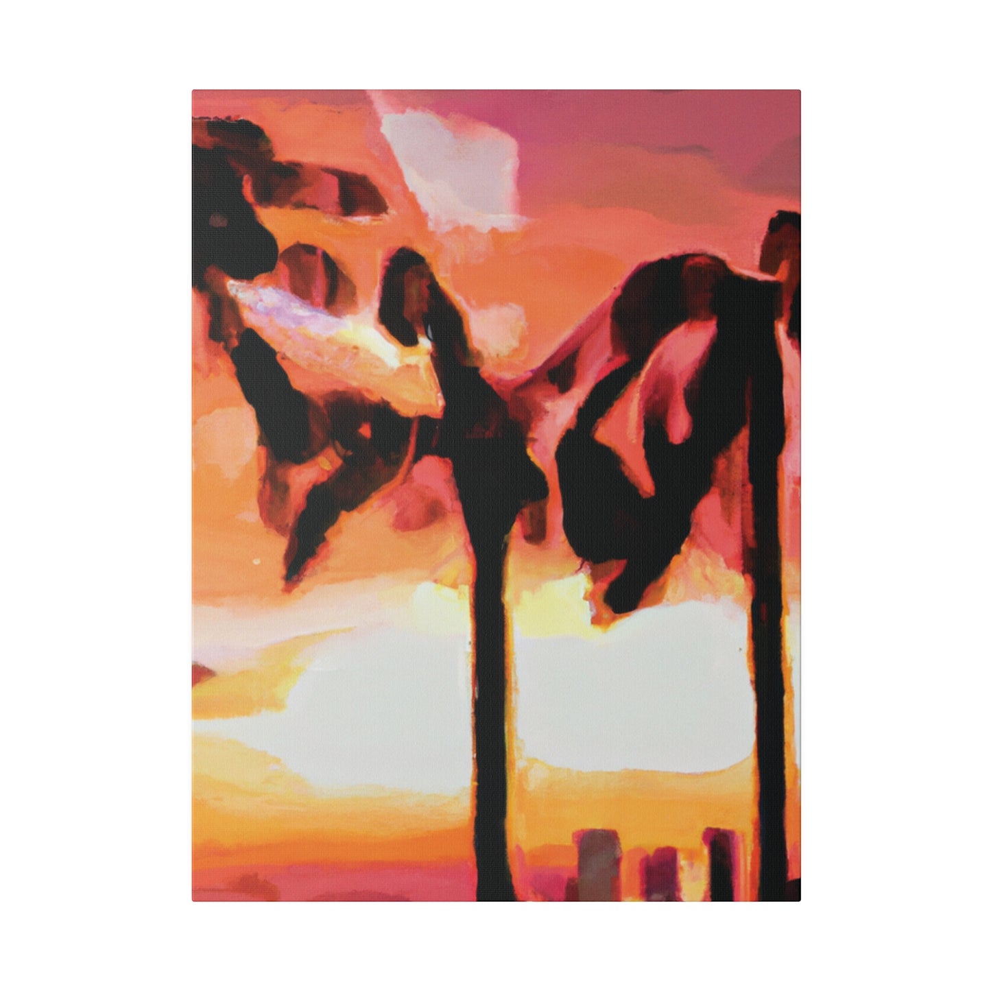 6372O - Miami Beach Sunset Painting Print | Miami | Beach | Sunset | Poster | Home Decor | Wall Art | Canvas