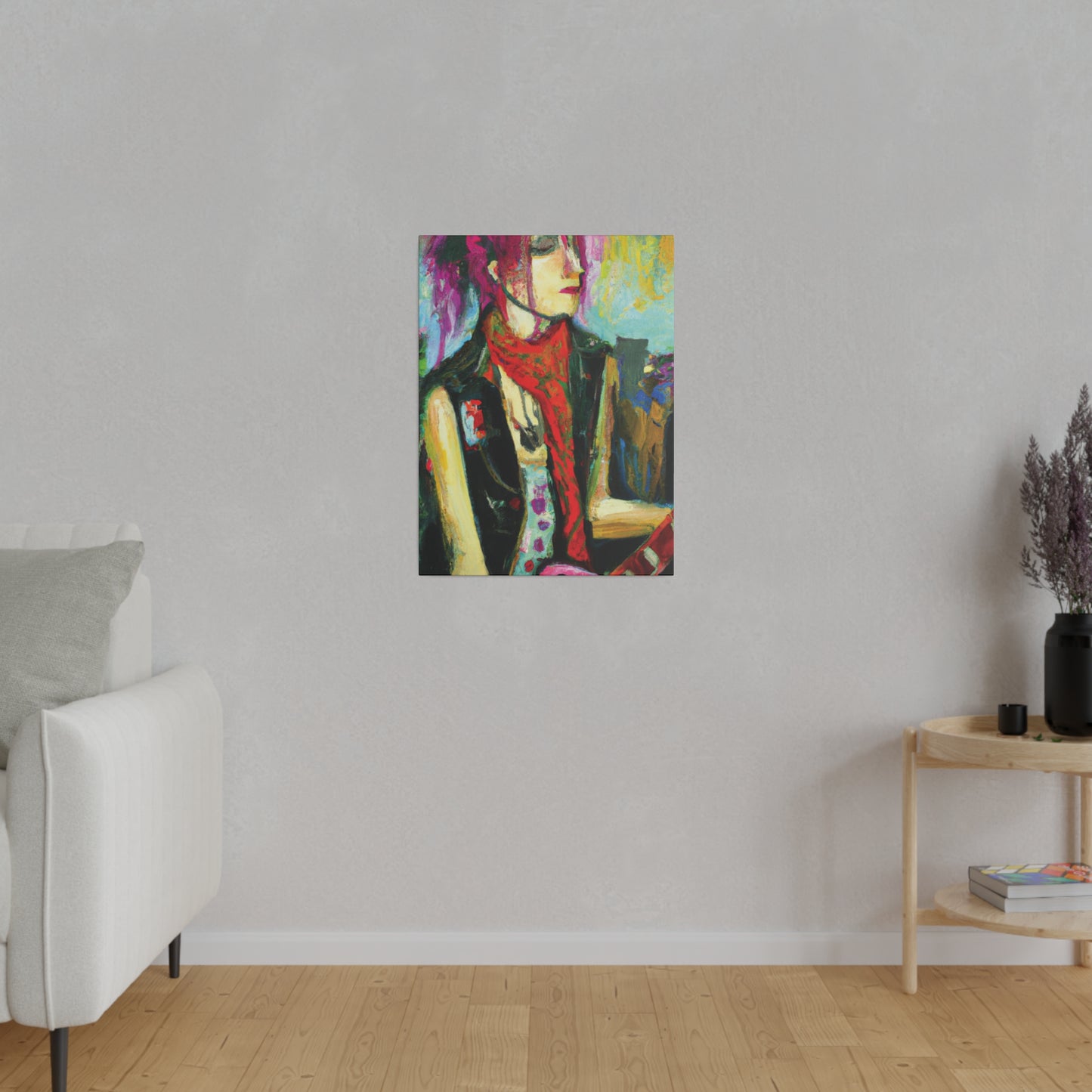 9141P - Rockstar Oil Painting Style Print | Poster | Home Decor | Wall Art | Music Art | Canvas