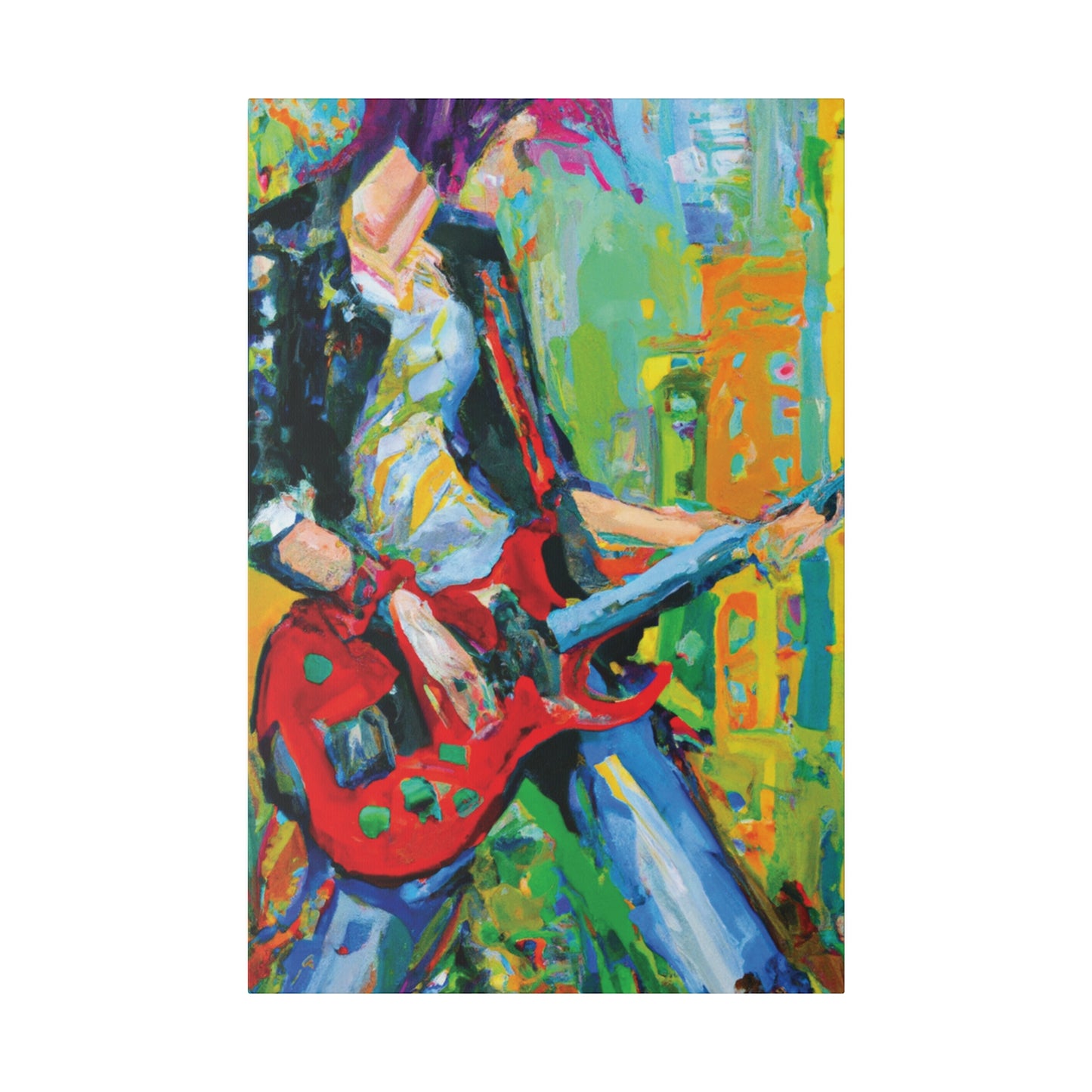 7369K - Rockstar Oil Painting Style Print | Poster | Home Decor | Wall Art | Music Art | Canvas