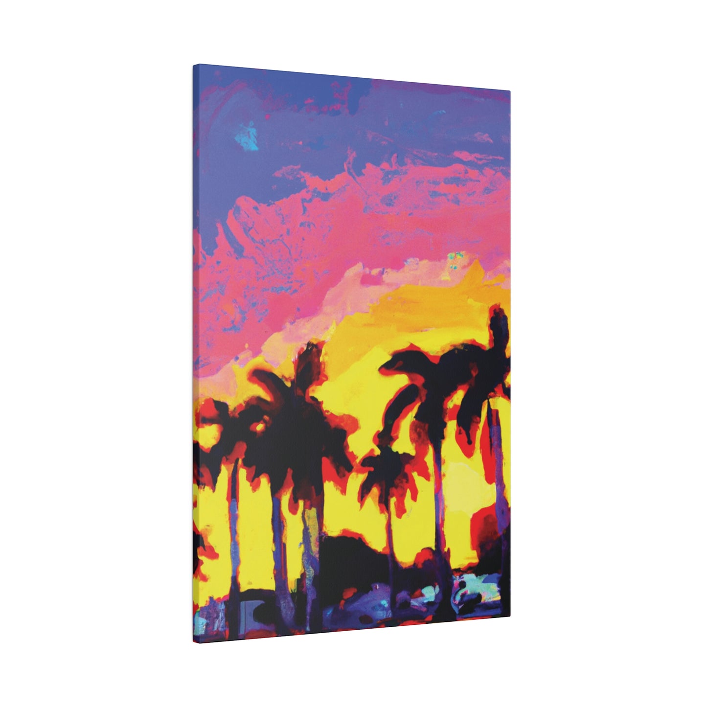 9284G - Miami Beach Sunset Painting Print | Miami | Beach | Sunset | Poster | Home Decor | Wall Art | Canvas